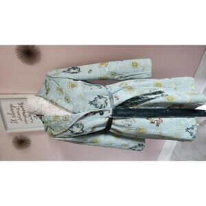 Flawless CAbi Guinevere Coat Gold Vtg Blue Brocade Tapestry Style GORGEOUS 4